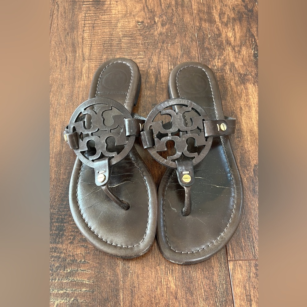 Tory Burch miller flats brown